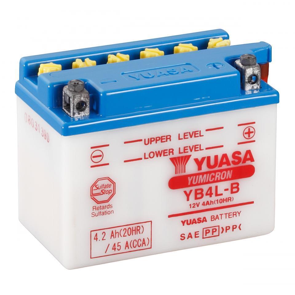 Batterie Yuasa pour Scooter Malaguti 50 F10 Restyling Euro2 2002 à 2005 YB4L-B / 12V 4Ah Neuf
