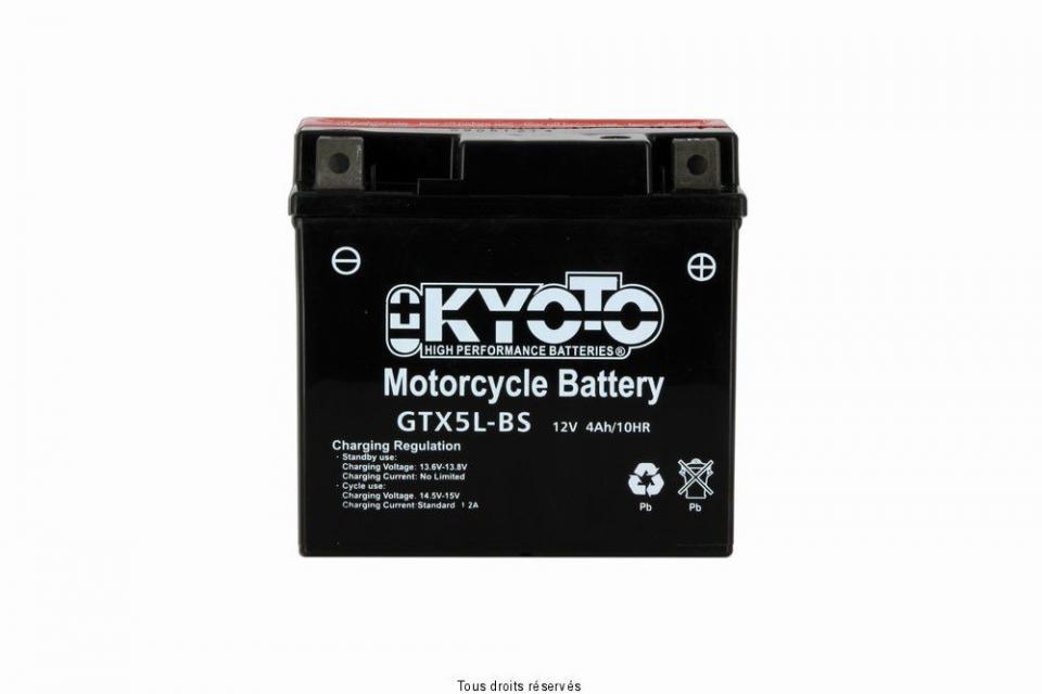 Batterie Kyoto pour Moto Beta 430 Rr Racing 4T 2015 à 2019 YTX5L-BS / 12V 4Ah Neuf