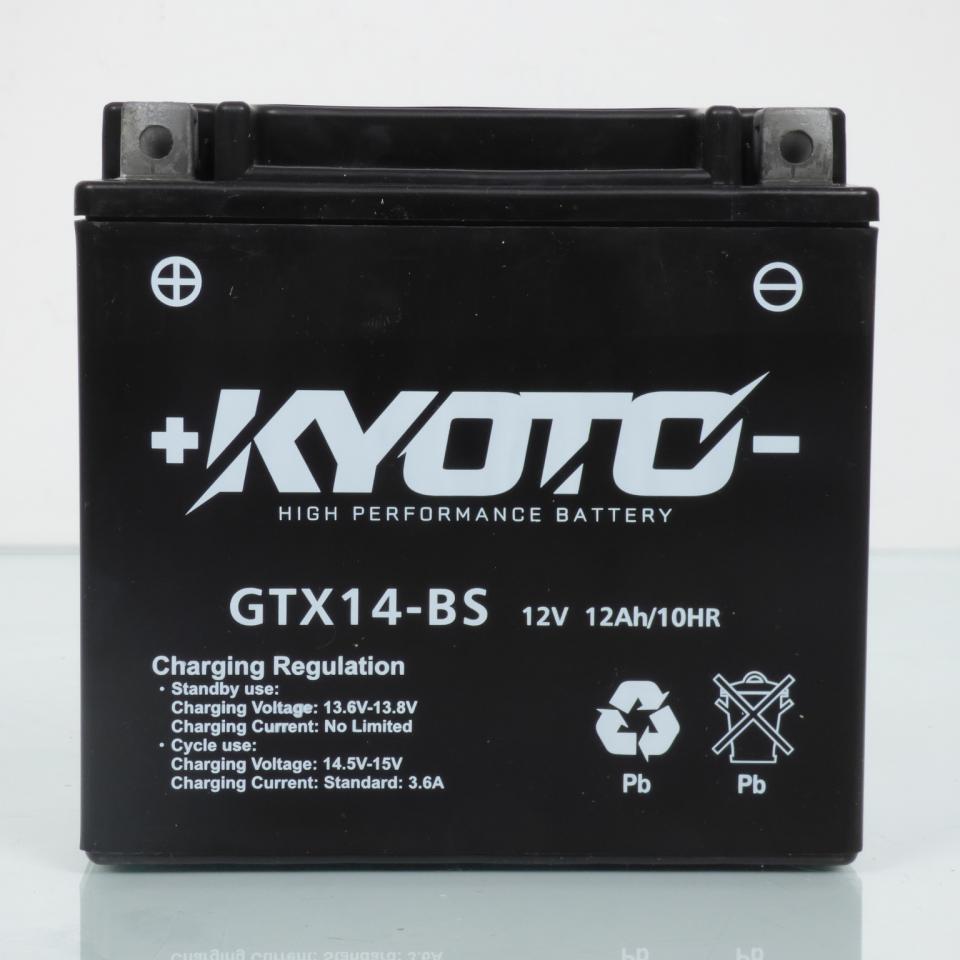 Batterie Kyoto pour Moto Kawasaki 1400 GTR 2010 à 2014 YTX14-BS / 12V 12Ah Neuf