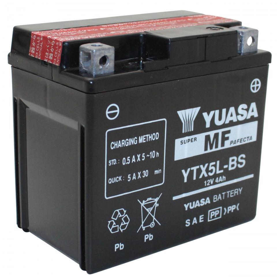 Batterie Yuasa pour Moto Beta 300 Rr Racing 2T 2015 à 2019 YTX5L-BS / 12V 4Ah Neuf