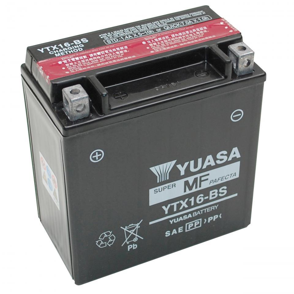 Batterie Yuasa pour Moto Kawasaki 1500 Vn Drifter Fi 1999 à 2005 YTX16-BS / 12V 14Ah Neuf