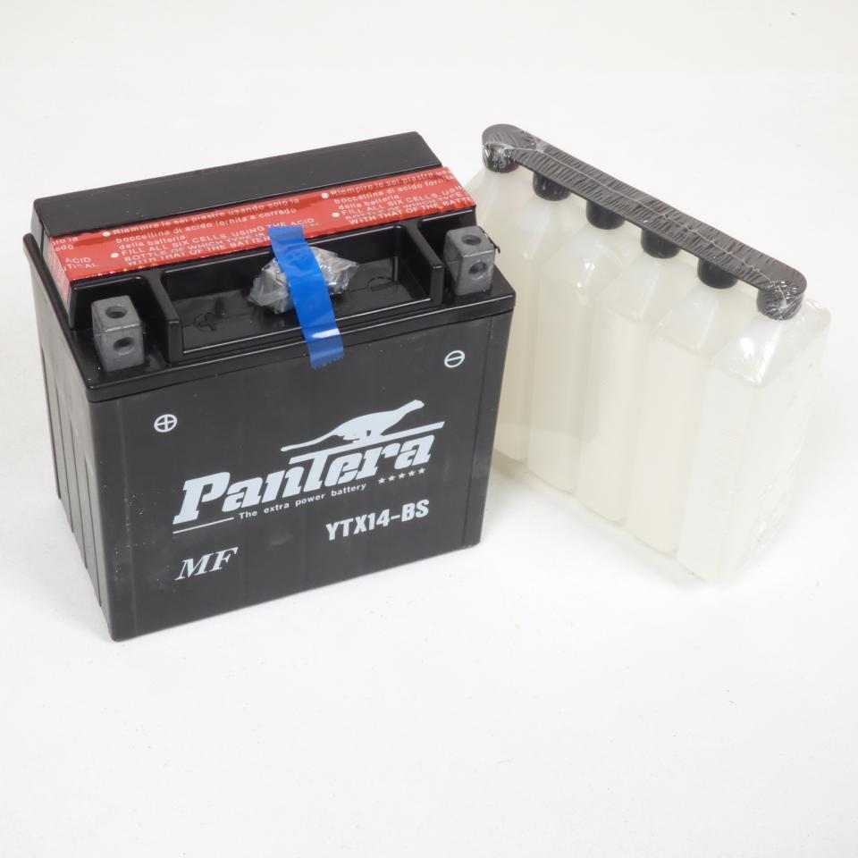 Batterie Pantera pour Scooter Piaggio 300 Vespa Gts Ie 2008 à 2016 YTX14-BS / 12V 12Ah Neuf