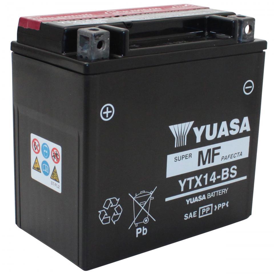 Batterie Yuasa pour Moto Buell 1200 Xb-12S Lightning 2004 à 2010 YTX14-BS / 12V 12Ah Neuf