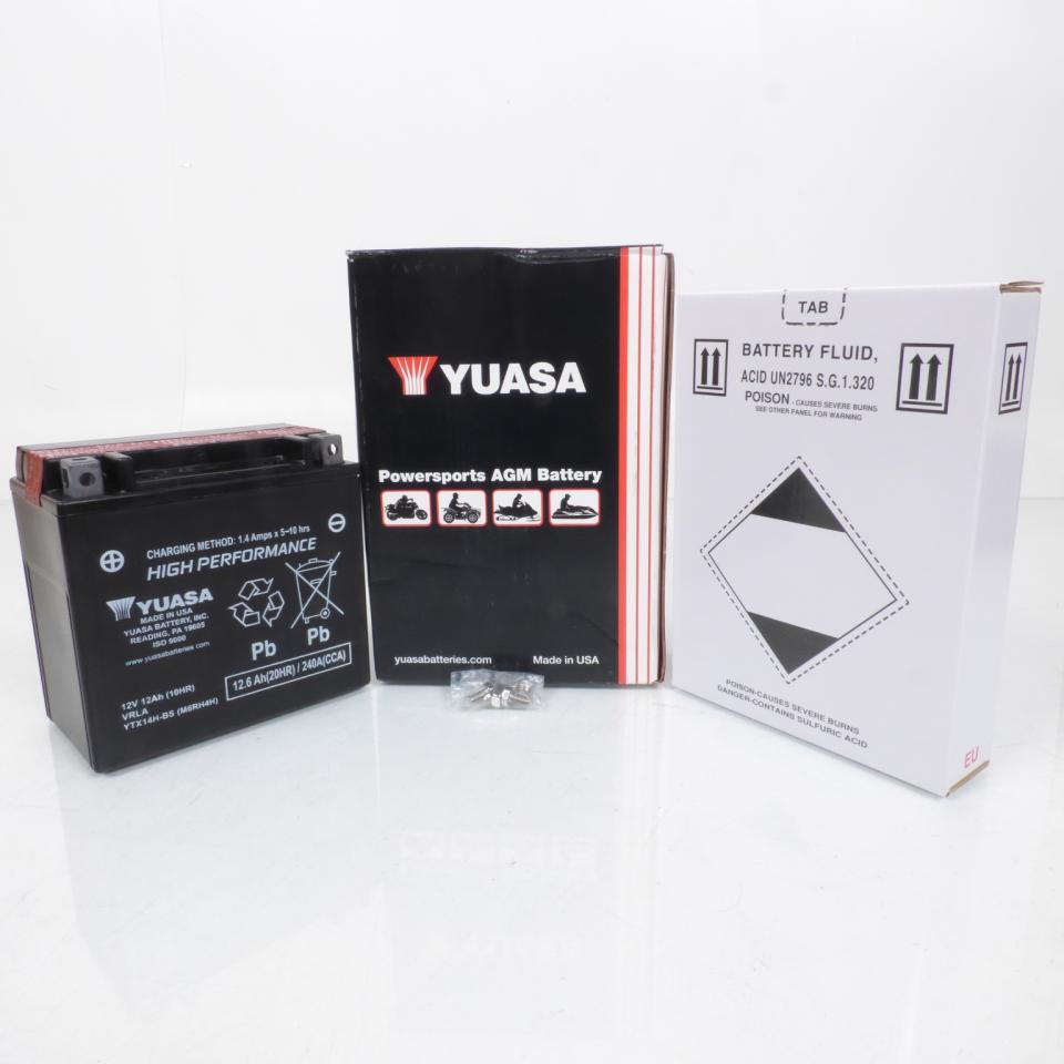 Batterie Yuasa pour Moto Kawasaki 1400 ZZR 2006 à 2020 Neuf