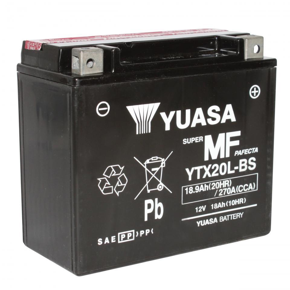 Batterie Yuasa pour Moto Honda 1800 Gl F A Gold Wing 2001 à 2008 YTX20L-BS / 12V 18Ah Neuf