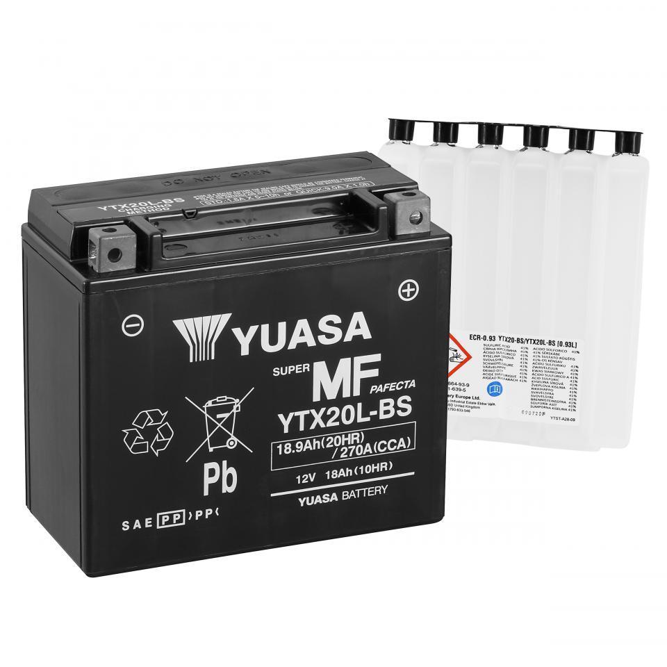 Batterie Yuasa pour Moto Honda 1800 GL GOLDWING ABS 2018 à 2022 YTX20L-BS / 12V 18Ah Neuf
