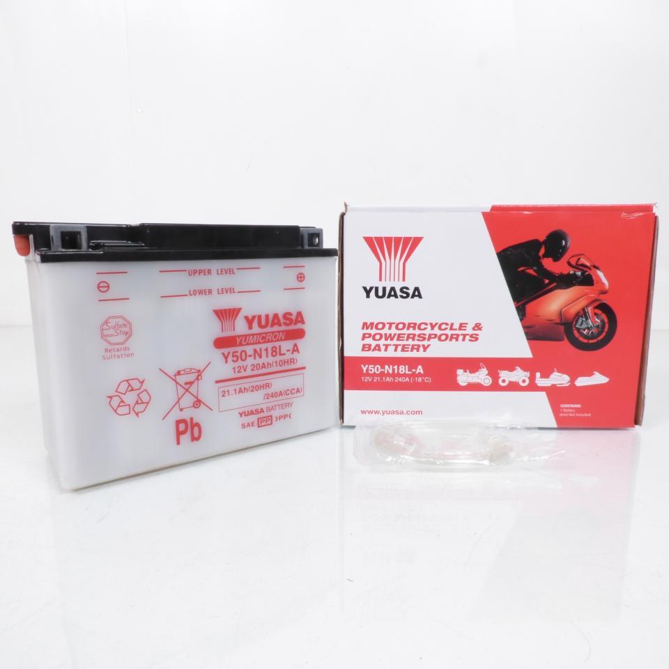 Batterie Yuasa pour Moto Honda 1200 Gl D Gold Wing 1984 à 1987 Y50-N18L-A / 12V 20Ah Neuf