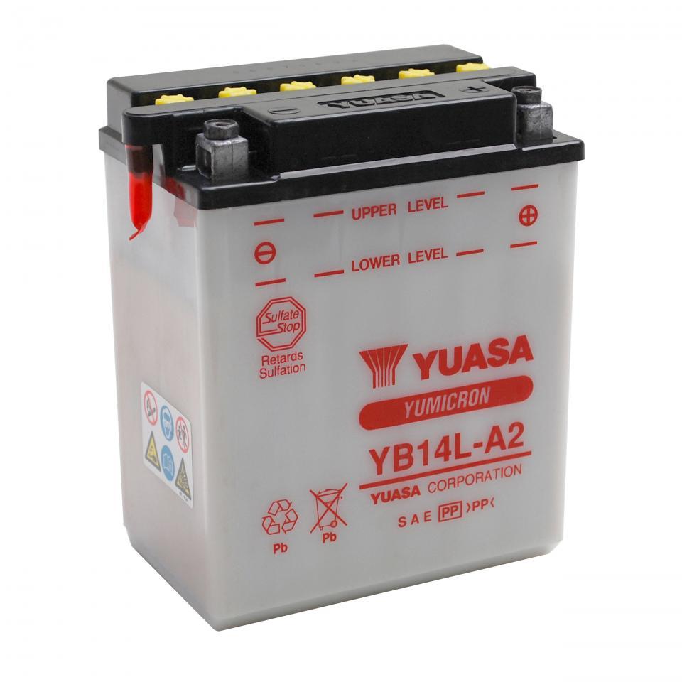 Batterie Yuasa pour Moto Suzuki 850 GS G 1979 à 1983 YB14L-A2 / 12V 14Ah Neuf