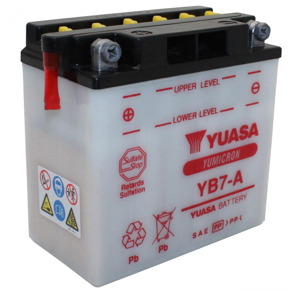 Batterie Yuasa pour Moto MASH 125 Seventy 2012 à 2017 YB7-A / 12V 8Ah Neuf