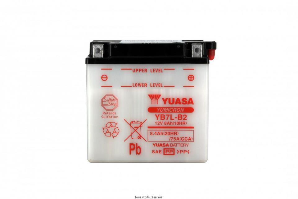 Batterie Yuasa pour Scooter MBK 150 Xq Thunder 2001 à 2002 YB7L-B2 / 12V 8Ah Neuf