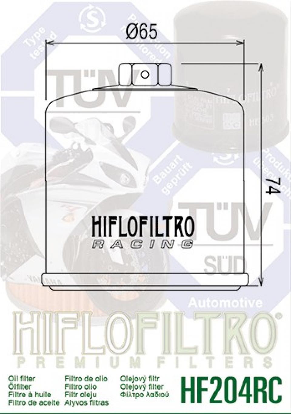 Filtre à huile Hiflofiltro pour Moto Kawasaki 750 Z S 2005 à 2007 Neuf