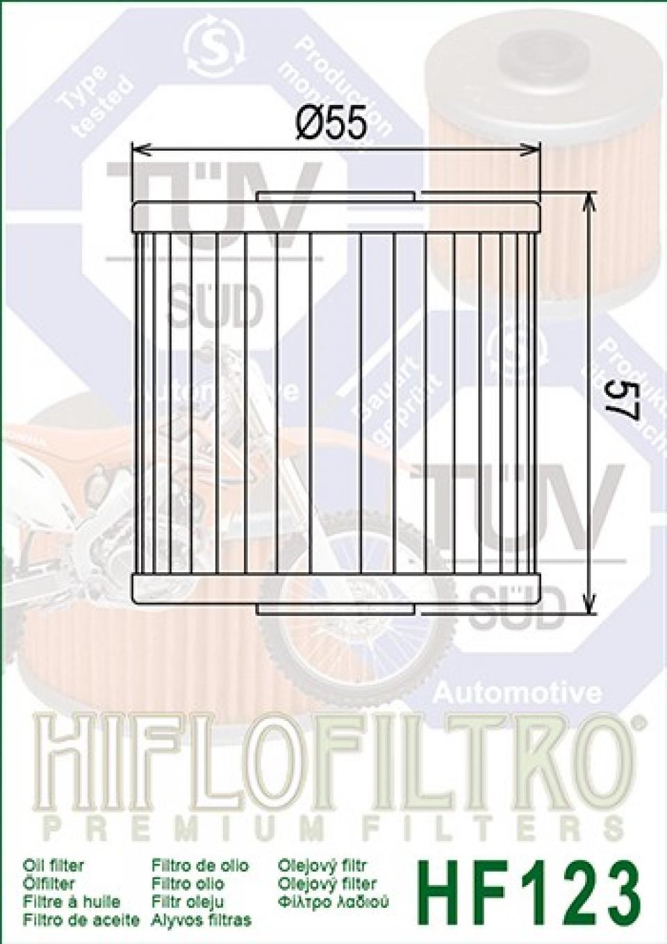 Filtre à huile Hiflo Filtro pour Moto Kawasaki 650 Klr C 1995-2010 Neuf