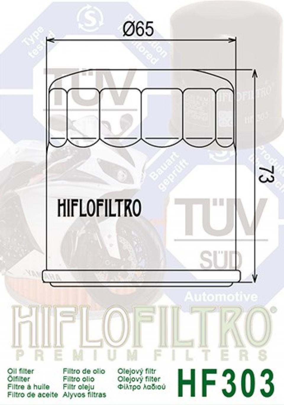 Filtre à huile Hiflofiltro pour Moto Kawasaki 650 Versys 2008 à 2014 Neuf