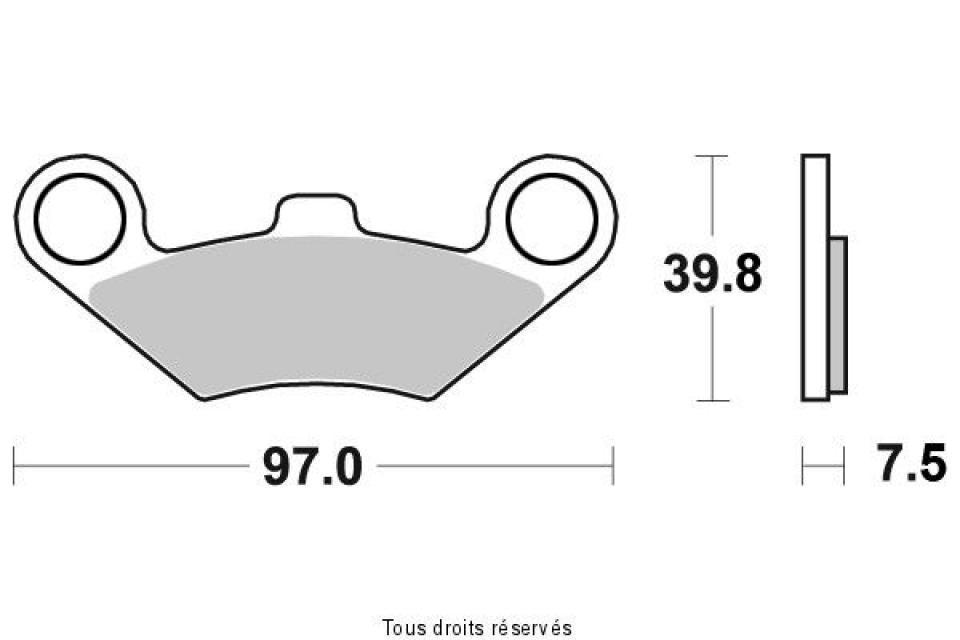 Plaquette de frein Sifam pour Quad CF moto 500 TERRALANDER COURT / LONG 2011 à 2015 AVG / AVD / ARG / ARD Neuf