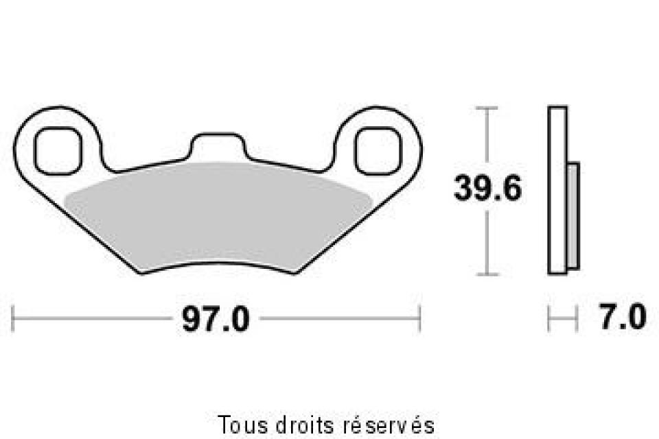 Plaquette de frein Sifam pour Scooter Peugeot 400 Metropolis Rs 2013 à 2020 AVG / AVD / AR Neuf