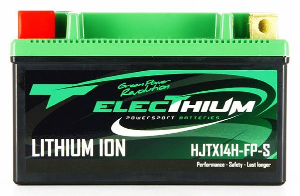 Batterie Lithium Electhium pour Moto Kawasaki 1200 ZRX S 2001 à 2006 HJTX14H-FP-S / 12V 4Ah Neuf