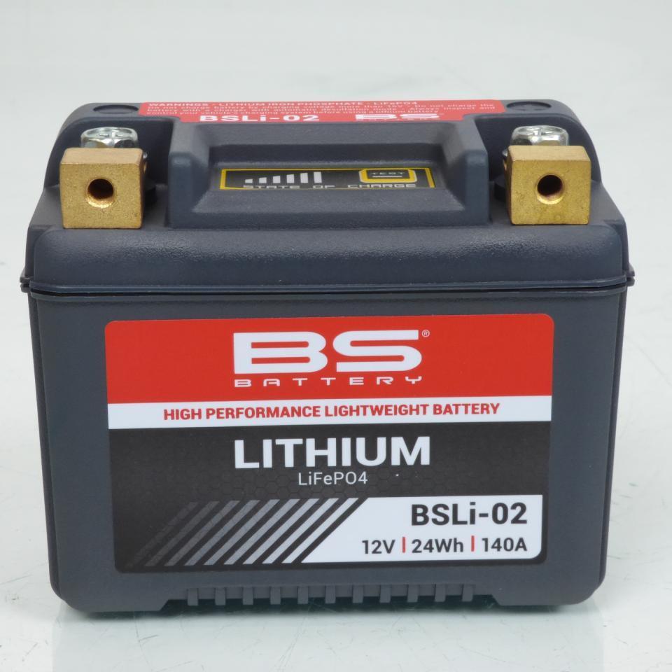 Batterie Lithium BS Battery pour Mobylette Kawasaki 125 AR 1982 à 1994 YB5L-B / HJB5L-FP / 12V 1.6Ah Neuf