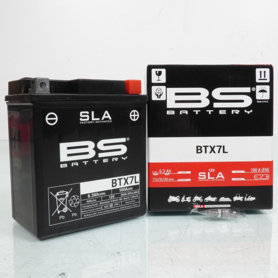 Batterie SLA BS Battery pour Moto Yamaha 125 XTX 2005 à 2010 YTX7L-BS Neuf