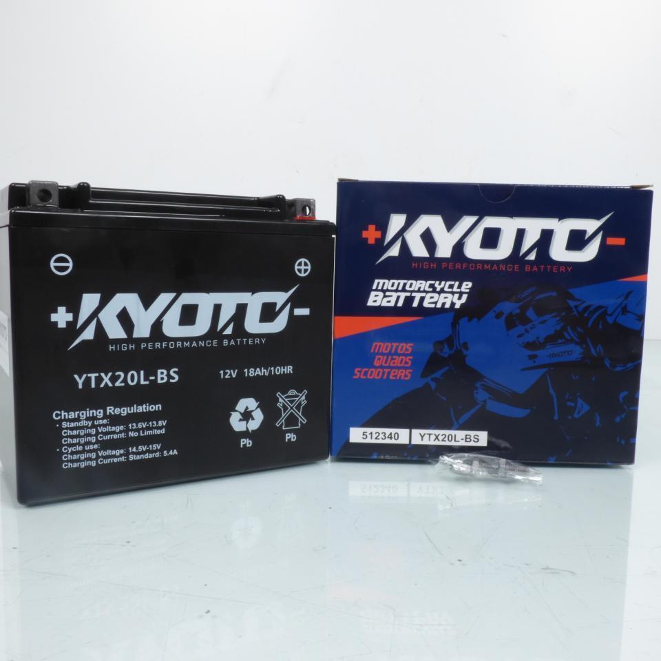 Batterie SLA Kyoto pour Moto Honda 680 TRX 2006 à 2012 YTX20L-BS SLA / 12V 18Ah Neuf