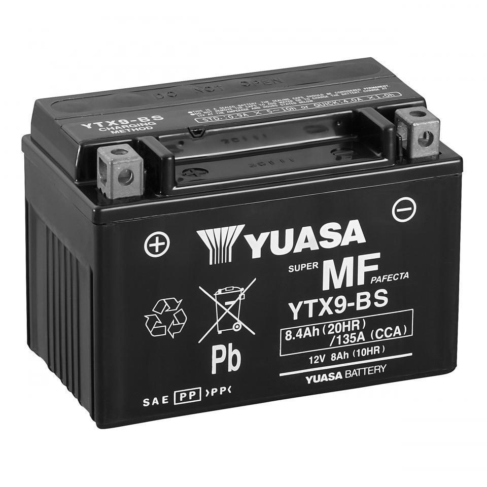 Batterie SLA Yuasa pour Moto ROYAL ENFIELD 410 Himalayan Abs 2018 à 2020 YTX9-BS / YTX9 / 12V 8.4Ah Neuf