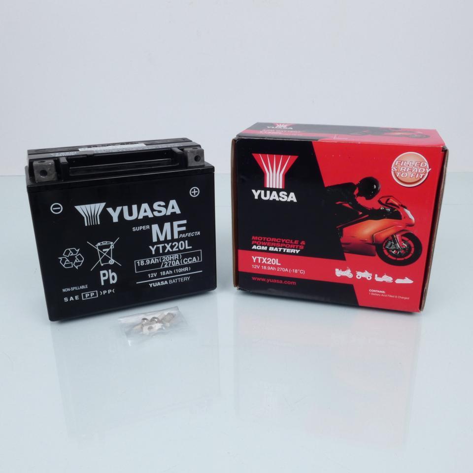 Batterie SLA Yuasa pour Moto Honda 650 TRX 2003 à 2005 YTX20L-BS / 12V 18Ah Neuf