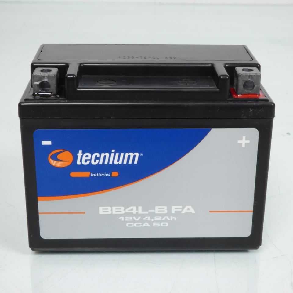 Batterie SLA Tecnium pour Scooter Peugeot 50 Ludix 2 One 2007 à 2010 YB4L-B / 12V 4.2Ah Neuf