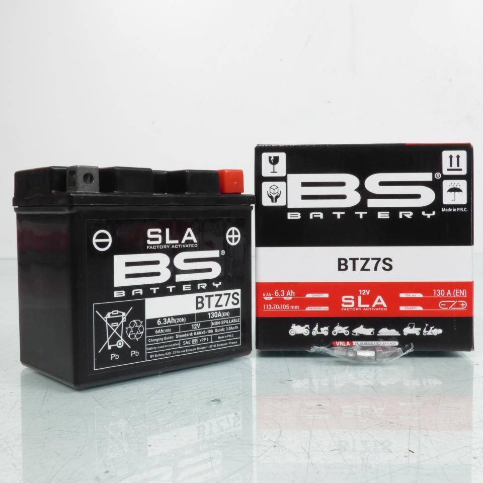 Batterie SLA BS Battery pour Moto Gas gas 250 Ec-F Enduro 4T 2012 à 2015 YTZ7-S / 12V 6Ah Neuf