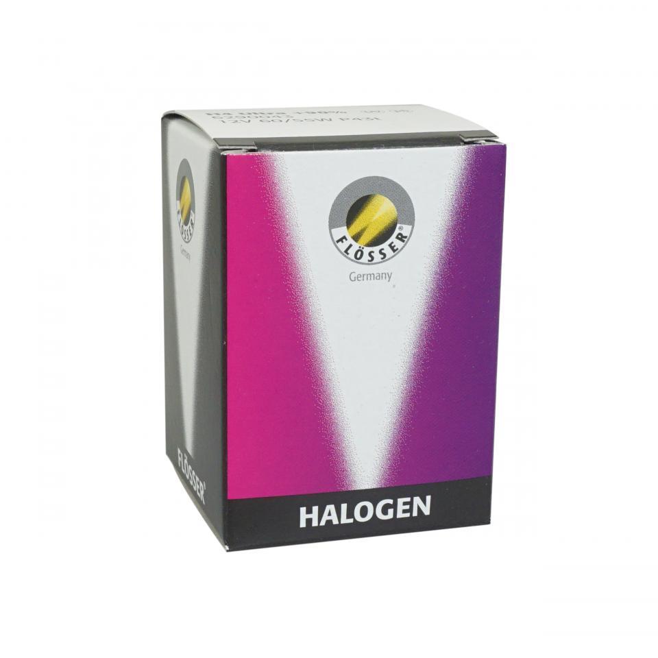 Ampoule halogène H4 ultra plus blanche +90% 4200°K 12V 55W P43t Flosser pour moto
