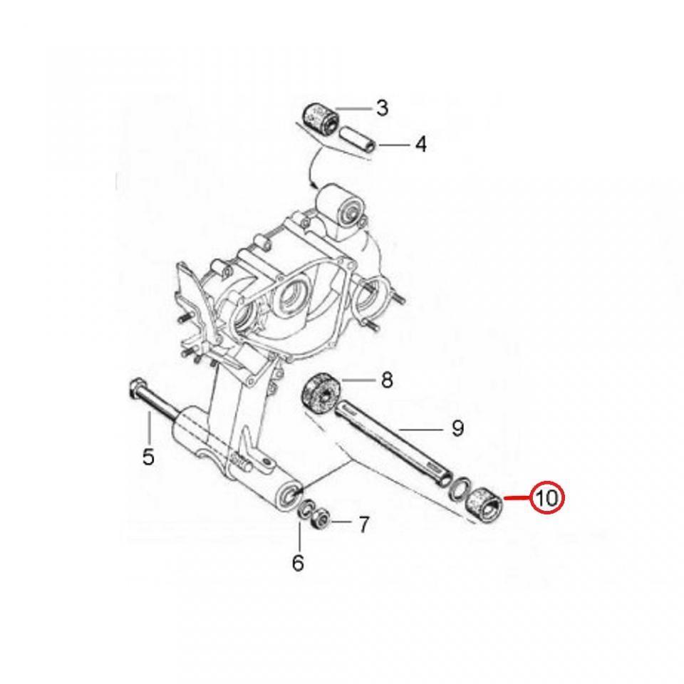 Support moteur RMS pour scooter Piaggio 150 Vespa Sprint 1966-1973 059588 / côté droit Neuf
