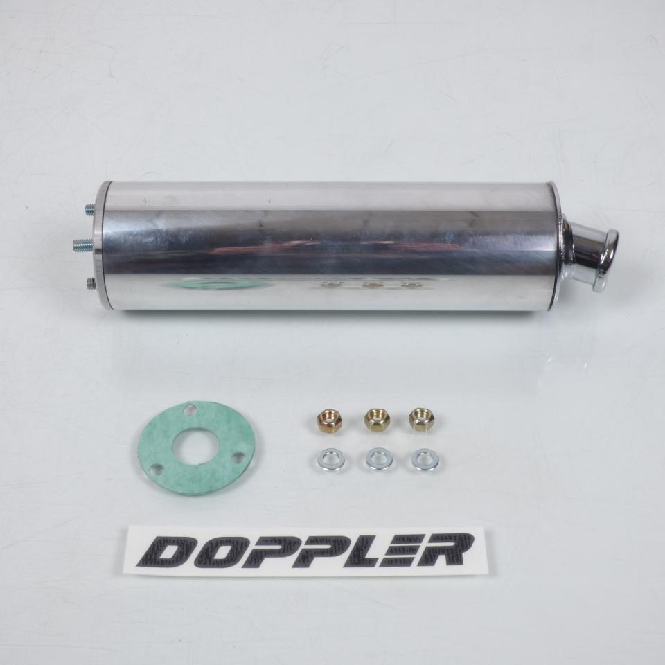 Silencieux d échappement Doppler pour Mobylette Peugeot 50 103 SP ER1 aluminium Neuf