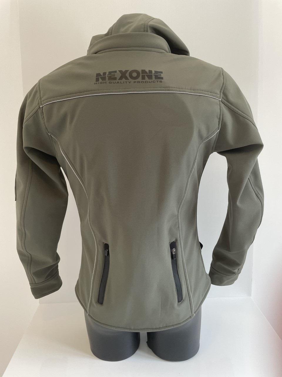 Blouson veste pour moto Femme Nexone Soft-Shell kaki Taille S Lady homologué CE