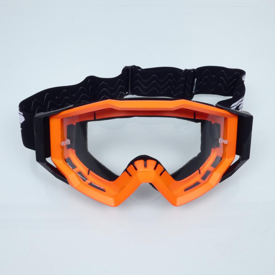 Masque lunette cross Noend 7.2 Cracked Series orange pour moto supermotard Neuf