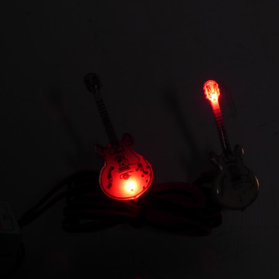 Paire de guitare lumineuse bleu et rouge TNT pour carénage de moto scooter Neuf