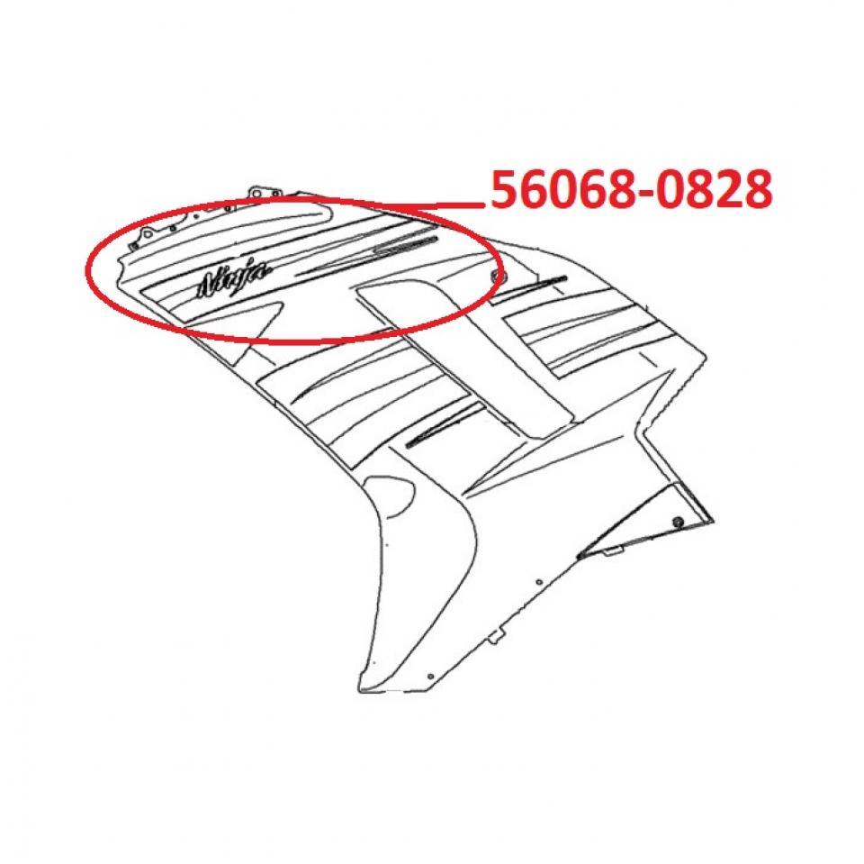 Tuning origine pour Moto Kawasaki 600 ZX6R Après 2008 56068-0828 Neuf