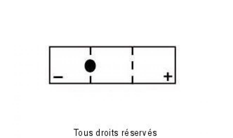 Batterie BS Battery pour Moto Honda 125 CG 1977 à 1984 6N6-3B / 6V 6Ah Neuf