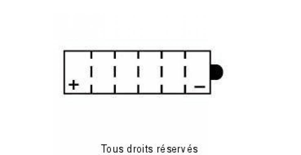 Batterie BS Battery pour Moto Harley Davidson 1340 FXEF 1979 à 1981 YB16-B / 12V 19Ah Neuf