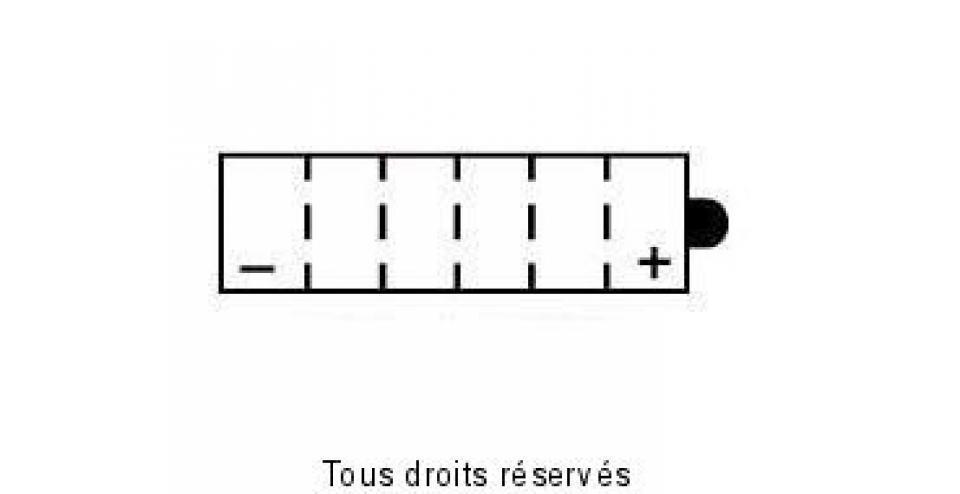 Batterie BS Battery pour Scooter Italjet 125 Dragster 1999 à 2003 YB10L-B2 / 12V 11Ah Neuf