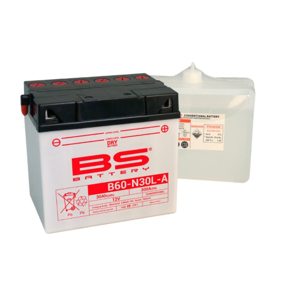 Batterie BS Battery pour Moto Moto Guzzi 750 V75 STRADA 1993 à 1996 Neuf