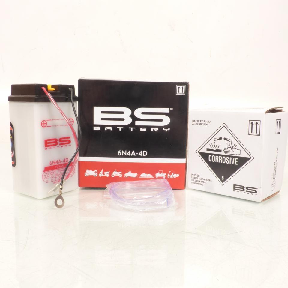 Batterie BS Battery pour moto Yamaha 50 FS1 1974-1976 6N4A-4D / 6V 4Ah Neuf