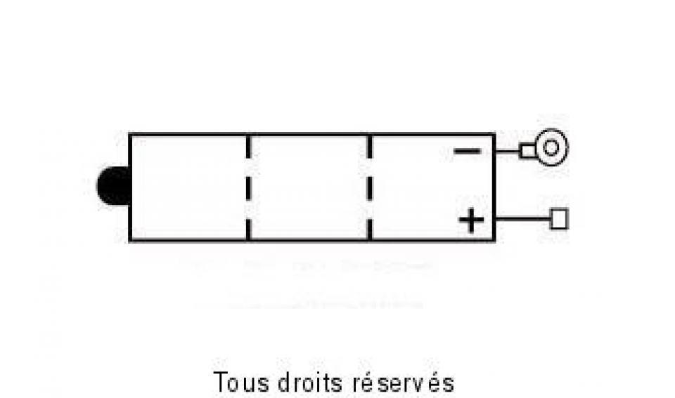 Batterie BS Battery pour moto Yamaha 125 XT 1982 à 1993 6N4A-4D / 6V 4Ah Neuf