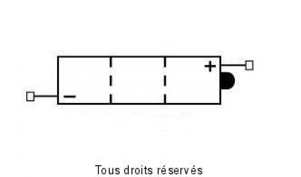 Batterie BS Battery pour Moto Suzuki 125 RV van van 1974 à 1977 6N4-2A / 6V 4Ah Neuf