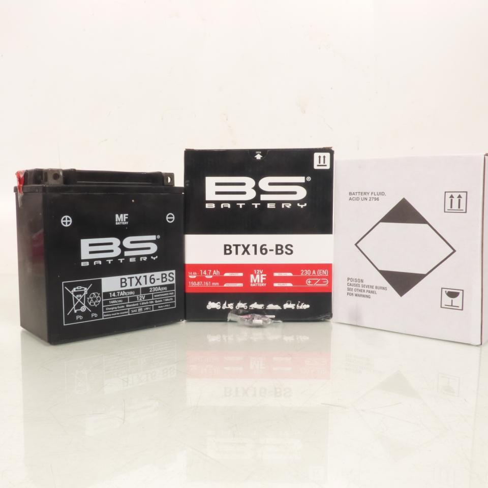 Batterie BS Battery pour Moto BMW 1200 R Rt 2014 à 2016 YTX16-BS / 12V 14Ah Neuf