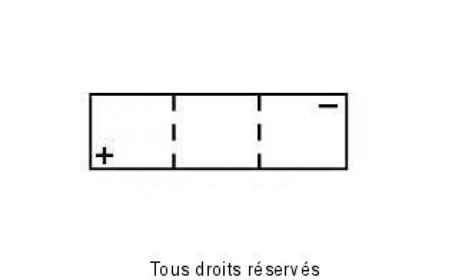 Batterie BS Battery pour moto Cagiva 125 N90 1991 à 1997 B49-6 / 6V 9Ah Neuf