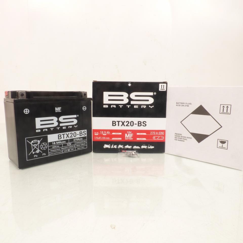 Batterie BS Battery pour Moto Triumph 1200 Trophy 2012 à 2016 YTX20-SLA / 12V 18Ah Neuf