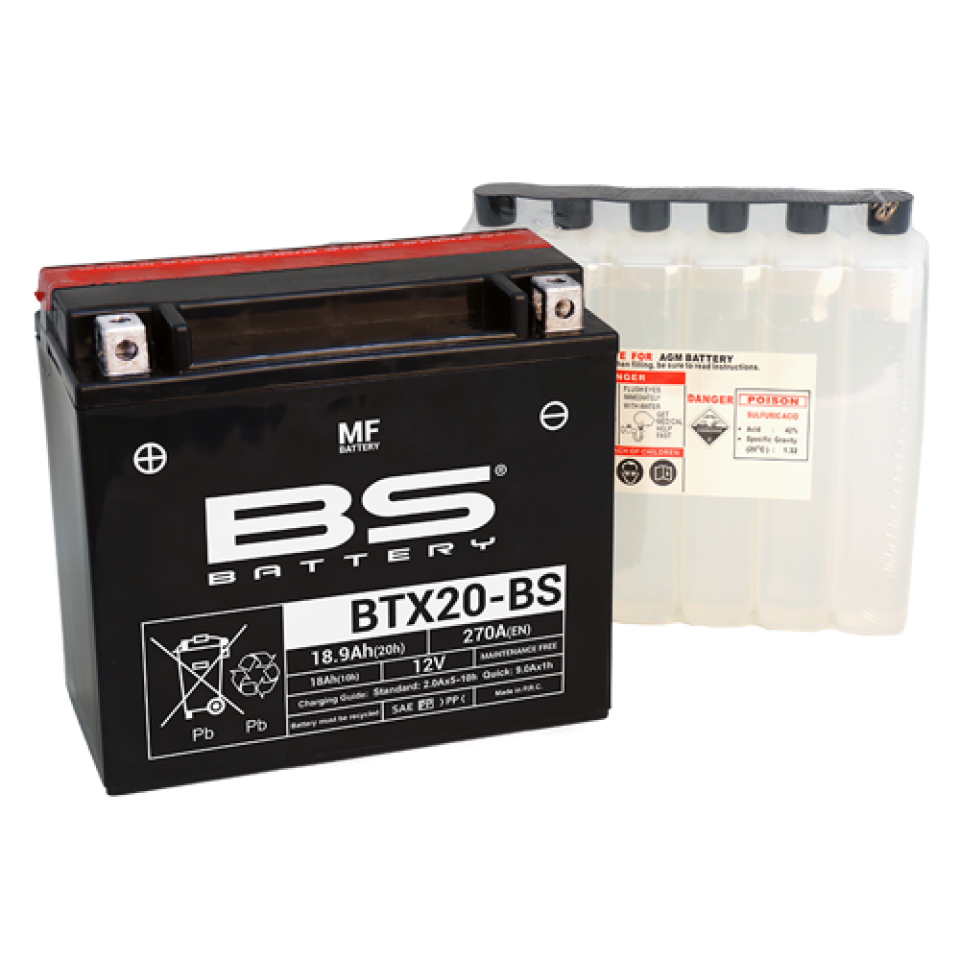 Batterie BS Battery pour Moto Harley Davidson 1340 Flst Series Softail 1984 à 1990 Neuf