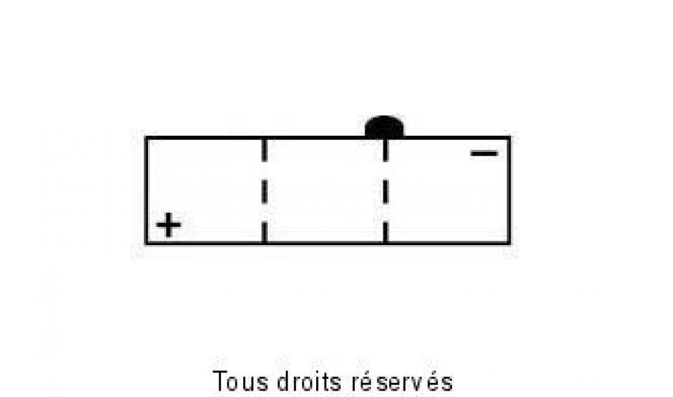 Batterie BS Battery pour Moto Honda 125 CMT 1978 à 1981 7N12A-2D / 6V 12Ah Neuf