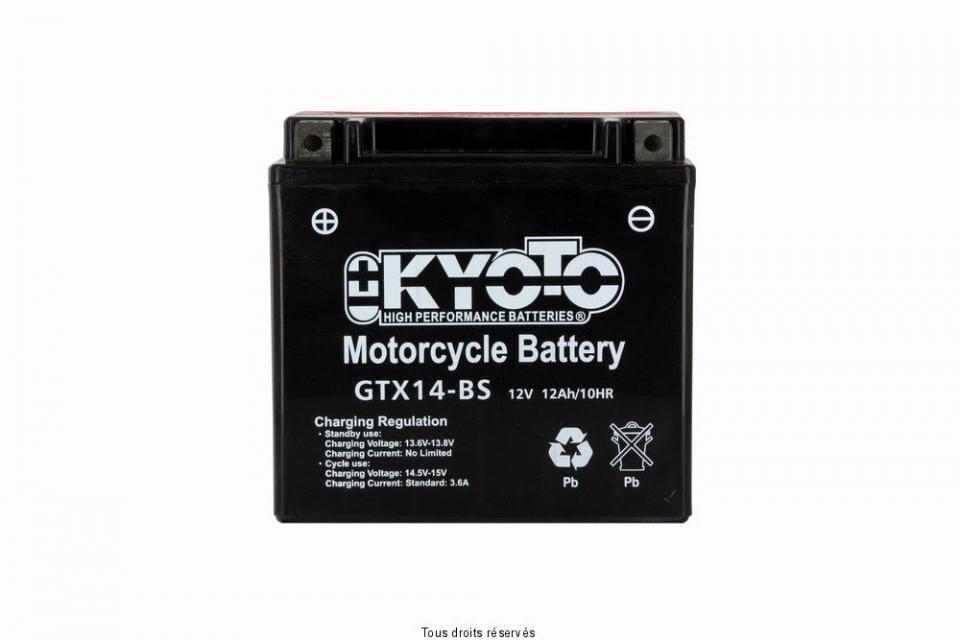 Batterie Kyoto pour Moto Honda 1100 St Pan European Abs 1992 à 1995 YTX14-BS / 12V 12Ah Neuf