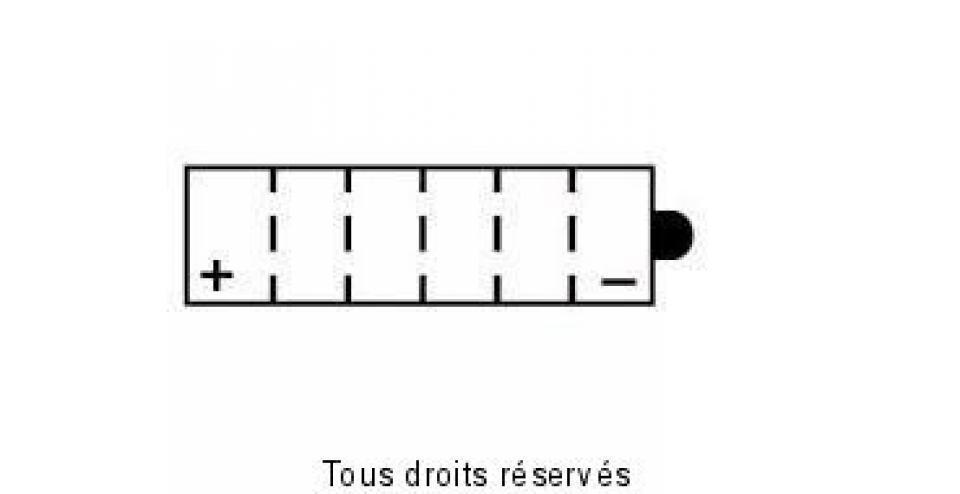 Batterie BS Battery pour Scooter Italjet 125 Torpedo 1999 à 2003 YB9-B / 12V 9Ah Neuf