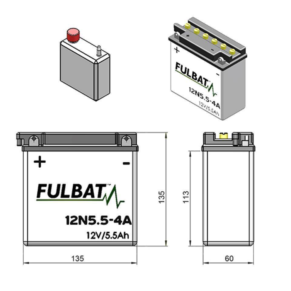 Batterie pour Kawasaki KH H2 MACH IV