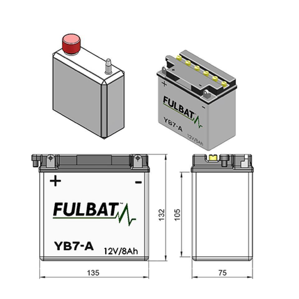 Batterie Fulbat pour Scooter Peugeot 125 Elyseo 1998 à 2003 Neuf